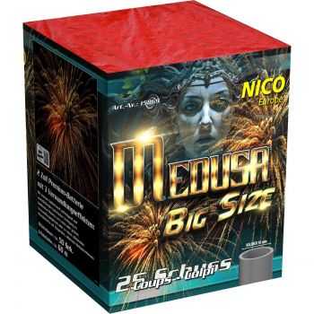 Nico Feuerwerk Silvester F3 Batterie Feuerwerk "Medusa" 25 Schuss