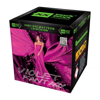 Blackboxx Fireworks Silvester Batterie Feuerwerk "Violett Fantasy" 13 Schuss