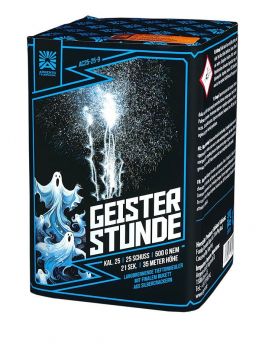 Argento Feuerwerk Silvester Batterie Feuerwerk "Geisterstunde" 25 Schuss