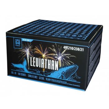 Argento Feuerwerk Silvester Showbox "Leviathan" 100 Schuss