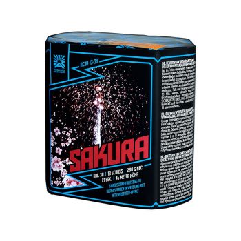 Argento Feuerwerk Silvester Batterie Feuerwerk "Sakura"13 Schuss