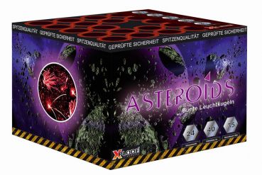 Silvester Batterie Feuerwerk Xpolde Fireworks "Asteroids" 24 Schuss