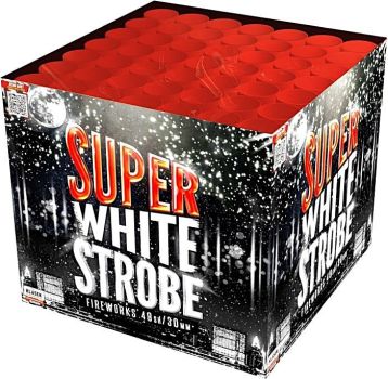 Klasek Fireworks Silvester F3 Batterie Feuerwerk "Super White Strobe" 49 Schuss