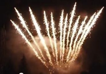 Pyrotrade Fireworks Silvester Profi Single Rows "Time rain willow fan" 13 Schuss