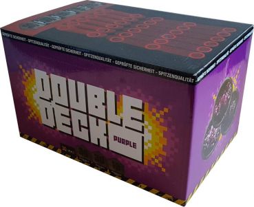 Xpolde Feuerwerk Silvester Batterie Feuerwerk "Double Deck Purple" 25 Schuss