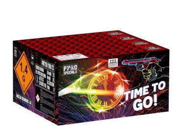 Pyro Specials Fireworks Silvester Feuerwerk Batterie "Time to GO" 120 Schuss