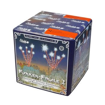 Silvester Batterie Feuerwerk Funke Fireworks "Funken Finale 2" 36 Schuss
