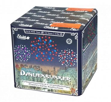 Funke Fireworks Silvester Batterie Feuerwerk "Dahlien Blinker" 36 Schuss