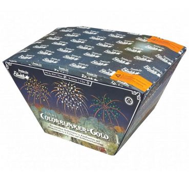 Funke Fireworks Silvester Batterie Feuerwerk "Colorblinker Gold" 36 Schuss