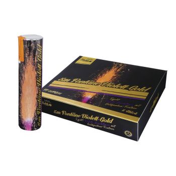 Funke Fireworks Silvester Leuchtfeuerwerk 5 Meter "Fontäne Violett - Gold"