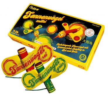 Funke Fireworks Leuchtfeuerwerk-Feuervögel "Sonnenvögel Mittel" 12er Packung