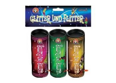 Silvester-Party-Feuerwerk Panda Consumer " Glitter und Flitter " 3er