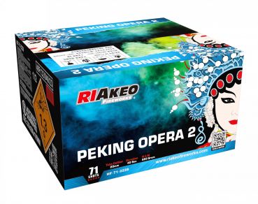 Riakeo Fireworks Silvester Batterie Verbund Feuerwerk "Peking Opera 2" 71 Schuss