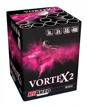 Riakeo Fireworks Silvester Batterie Feuerwerk "Vortex 2" 21 Schuss