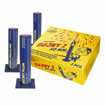 Funke Fireworks Iskra Linie Silvester Single Shots F3 "Bujny 2" 3er Schachtel