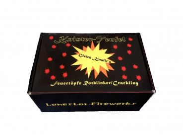 Lonestar Fireworks Feuertopf Silvester- Feuerwerk "Knister-Teufel Amethyst" 3er