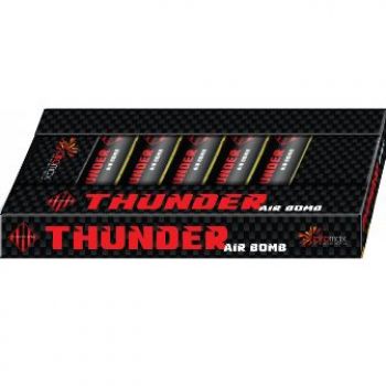 Piromax Fireworks Silvester Singleshot-Bombenrohr-Set "Thunder Air Bomb" 8er