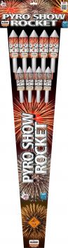 Klasek Fireworks Silvester-Feuerwerk Raketenset "Pyro Show Rocket" 9er Packung