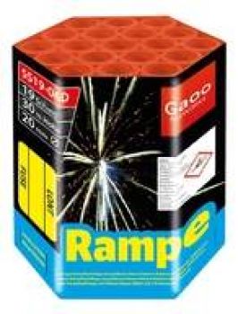 Gaoo Fireworks Silvester Batterie Feuerwerk "Rampe" 19 Schuss