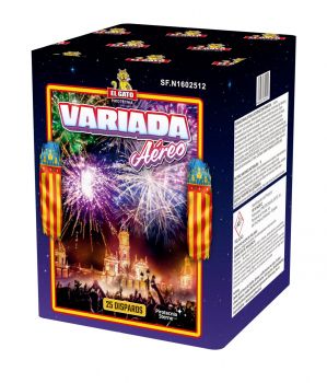 El Gato Fireworks Silvester Feuerwerk Batterie "Peonias Multi Colors" 25 Schuss - Kopie