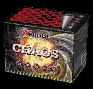 Xpolde Fireworks Silvester Batterie Feuerwerk "Chaos" 24 Schuss