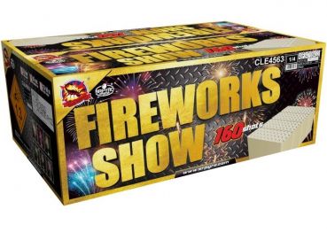 SRPYRO Fireworks Silvester F3 Batterie Feuerwerk Show Box "Fireworks Show 160" 160 Schuss