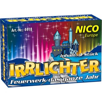 Nico Feuerwerk Silvester Jugendfeuerwerk "Irrlichter" 4er