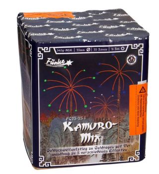 Funke Fireworks Silvester Batterie Feuerwerk "Kamuro Mix" 25 Schuss