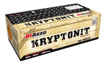 Riakeo Fireworks Silvester Batterie Verbund Feuerwerk "Kryptonit" 98 Schuss