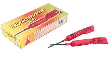 El Gato Fireworks Silvester Boden- Knall- Feuerwerk F3  "Trueno n°6" 10er Pack