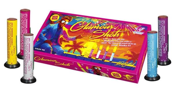 Argento Feuerwerk Silvester Single Shot "Glamour Shots"