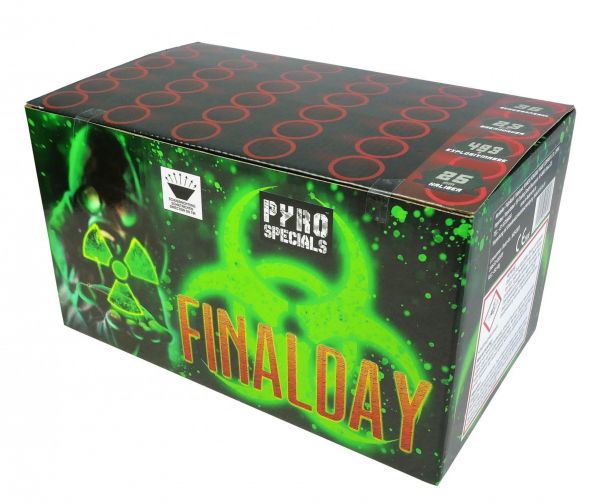 Pyro Specials Fireworks Silvester Feuerwerk Batterie "Final Day" 36 Schuss