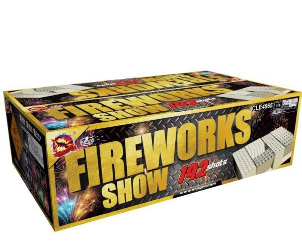 SRPYRO Fireworks Silvester F3 Batterie Feuerwerk Show Box "Fireworks Show 192" 192 Schuss