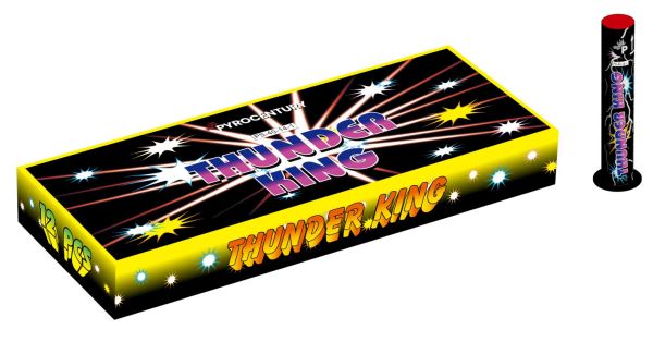 Pyrocentury Feuerwerk Single Shot Feuerwerk "Thunder King" 12er Schachtel